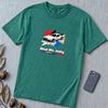 Real Life Baby Flying Car T-Shirt | Future Is Now Tee - Emerald unfolded t-shirt mockup