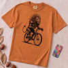 Robot Lion riding bicycle T-Shirt, Cyberpunk Cycling Gift - Yam unfolded t-shirt mockup