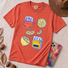 Sardines & Lemons T-Shirt, Foodie Tee - Paprika unfolded t-shirt mockup