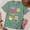 Sardines & Lemons T-Shirt, Foodie Tee - Seafoam unfolded t-shirt mockup