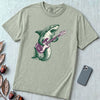 Shark Playing Bass Guitar T-Shirt - Bay unfolded t-shirt mockup