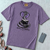 Shhh… I’m Reading Cobra T-Shirt - Grape unfolded t-shirt mockup