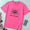 Shhh I’m Reading, Funny Spider Book Lover T-Shirt - Neon Pink unfolded t-shirt mockup