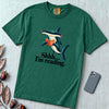 Shhh… I’m Reading Hammerhead Shark T-Shirt - Emerald unfolded t-shirt mockup