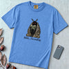 Shhh… I’m Reading Mothman T-Shirt - Flo Blue unfolded t-shirt mockup