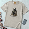 Shhh… I’m Reading Mothman T-Shirt - Granite unfolded t-shirt mockup