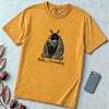 Shhh… I’m Reading Mothman T-Shirt - Mustard unfolded t-shirt mockup