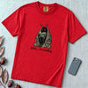 Shhh… I’m Reading Mothman T-Shirt - Red unfolded t-shirt mockup