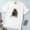 Shhh… I’m Reading Mothman T-Shirt - White unfolded t-shirt mockup