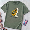 Shhh… I’m Reading Pelican Frog T-Shirt - Blue Spruce unfolded t-shirt mockup
