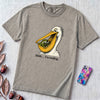 Shhh… I’m Reading Pelican Frog T-Shirt - Granite unfolded t-shirt mockup