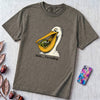 Shhh… I’m Reading Pelican Frog T-Shirt - Pepper unfolded t-shirt mockup