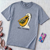 Shhh… I’m Reading Pelican Frog T-Shirt - Washed Denim unfolded t-shirt mockup