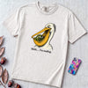 Shhh… I’m Reading Pelican Frog T-Shirt - White unfolded t-shirt mockup