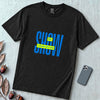 Show Me Your Books Shirt, Funny Bookish Flirt Tee - Black unfolded t-shirt mockup