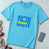 Show Me Your Books Shirt, Funny Bookish Flirt Tee - Lagoon Blue unfolded t-shirt mockup