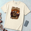 Sloths Hiking Club T-Shirt - Ivory unfolded t-shirt mockup