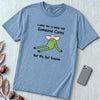 Someone Cares - Not Me, But Someone, funny frog T-Shirt - Washed Denim unfolded t-shirt mockup