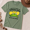 Someone Cares - Not Me, But Someone T-Shirt, Sarcastic Humor - Light Green unfolded t-shirt mockup