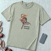 Spinosaurus Mirabilis "First Of All I'm A Delight" T-Shirt - Bay unfolded t-shirt mockup