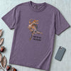 Spinosaurus Mirabilis "First Of All I'm A Delight" T-Shirt - Grape unfolded t-shirt mockup
