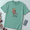 Spinosaurus Mirabilis "First Of All I'm A Delight" T-Shirt - Seafoam unfolded t-shirt mockup