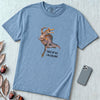 Spinosaurus Mirabilis "First Of All I'm A Delight" T-Shirt - Washed Denim unfolded t-shirt mockup