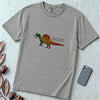 Spinosaurus Mirabilis Rainbow Tribal T-shirt - Grey unfolded t-shirt mockup