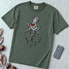 Spotted Octopus Rubik's Cube T-Shirt - Blue Spruce unfolded t-shirt mockup