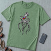 Spotted Octopus Rubik's Cube T-Shirt - Light Green unfolded t-shirt mockup