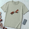 Spring-Loaded Fox Graphic Tee, Slinky Fox - Bay unfolded t-shirt mockup
