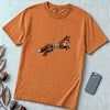Spring-Loaded Fox Graphic Tee, Slinky Fox - Yam unfolded t-shirt mockup