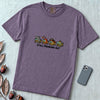 Still Freaking Out Halloween Fish T-Shirt - Grape unfolded t-shirt mockup