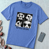 Style Icon Dachshund T-Shirt - Mystic Blue unfolded t-shirt mockup