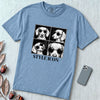 Style Icon Dachshund T-Shirt - Washed Denim unfolded t-shirt mockup