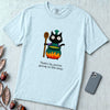 That’s it, you’re going in the soup, Witchy Cat Cauldron T-shirt - Chambray unfolded t-shirt mockup