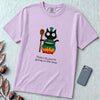 That’s it, you’re going in the soup, Witchy Cat Cauldron T-shirt - Orchid unfolded t-shirt mockup