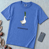 "The Asparagoose"  Hybrid Botanical Graphic t-shirt - Flo Blue unfolded t-shirt mockup