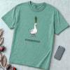 "The Asparagoose"  Hybrid Botanical Graphic t-shirt - Seafoam unfolded t-shirt mockup