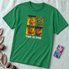 "This Is Fine, Everything Is Fine" I'm Fine Meme T-Shirt - Dog on Fire Graphic Tee - Kelly unfolded t-shirt mockup
