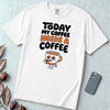 Today My Coffee Needs a Coffee T-Shirt - White unfolded t-shirt mockup