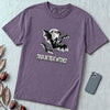 Trick Or Treat Witches! Funny Halloween Bat T-Shirt - Grape unfolded t-shirt mockup
