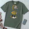 Tropical Fish Graphic T-Shirt - Blue Spruce unfolded t-shirt mockup