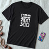 Unisex Cyclist Tee – Bike T-Shirt for Mountain Biking & Road Cycling Enthusiasts - Black unfolded t-shirt mockup
