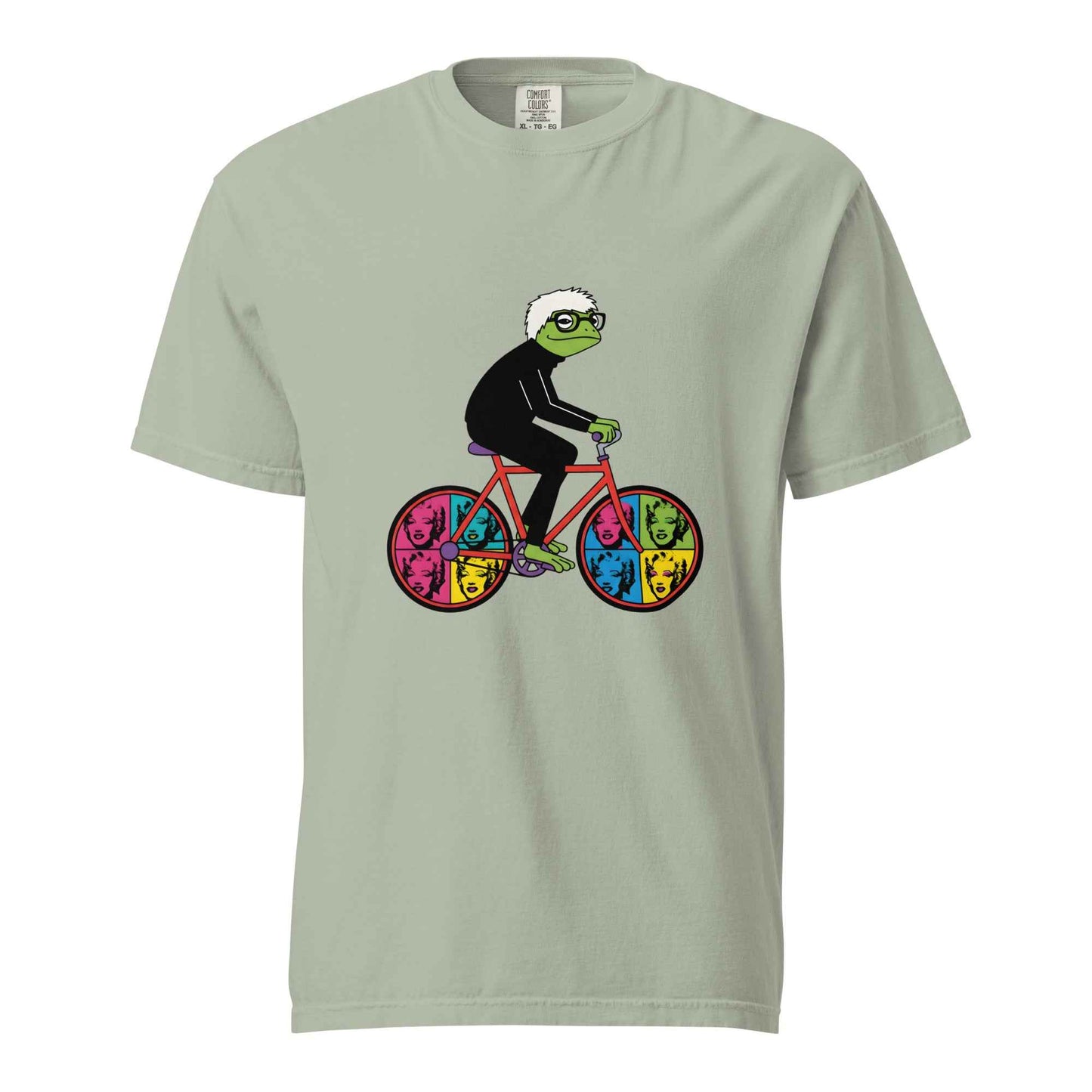 Andy Warhol-Inspired Frog Cyclist T-Shirt