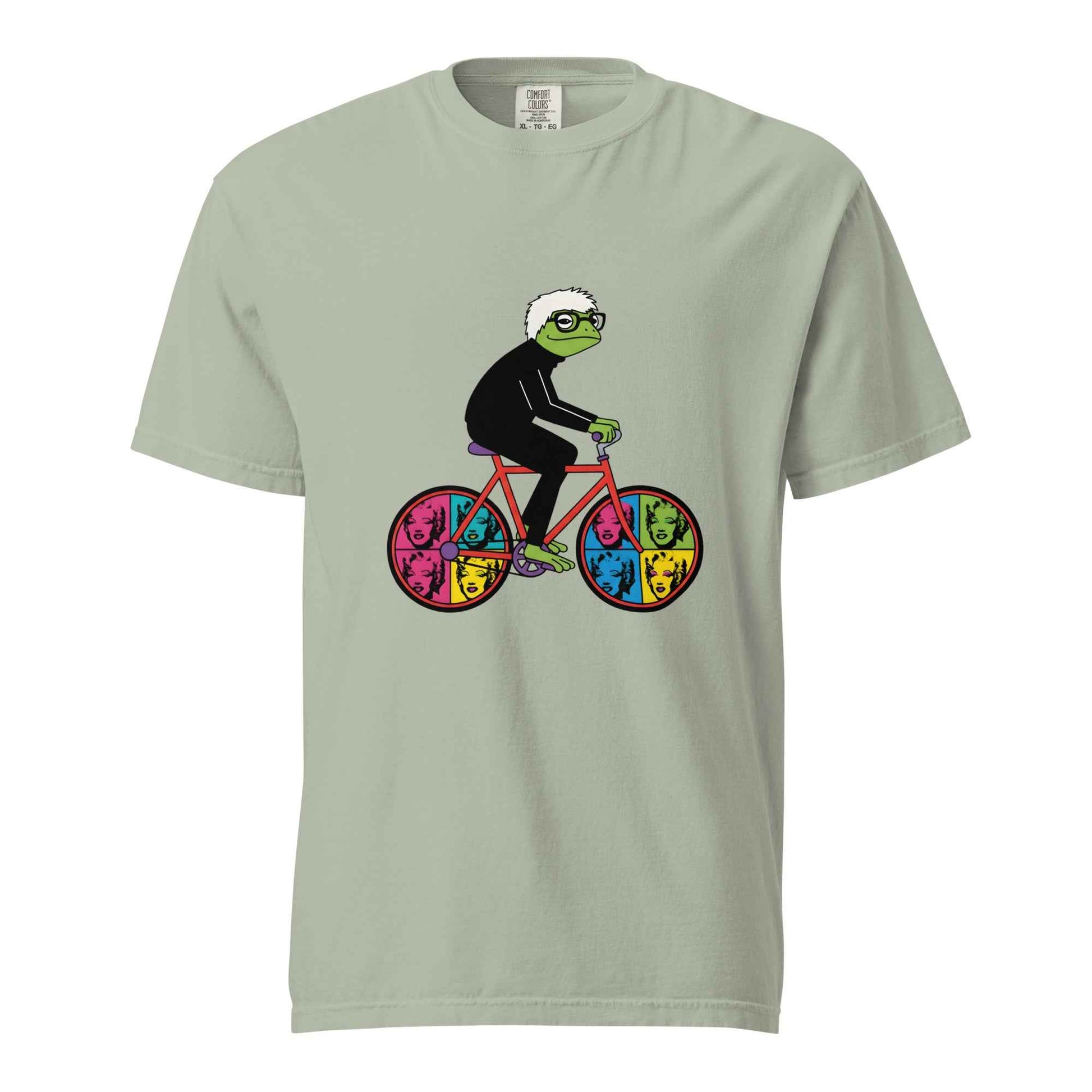Andy Warhol-Inspired Frog Cyclist T-Shirt