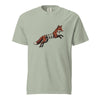 Bay green Spring-Loaded Slinky Fox graphic tee - retro fox toy spring vintage tee