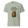 I'm Fine. Everything Is Fine. Funny Pickled Carrot T-Shirt