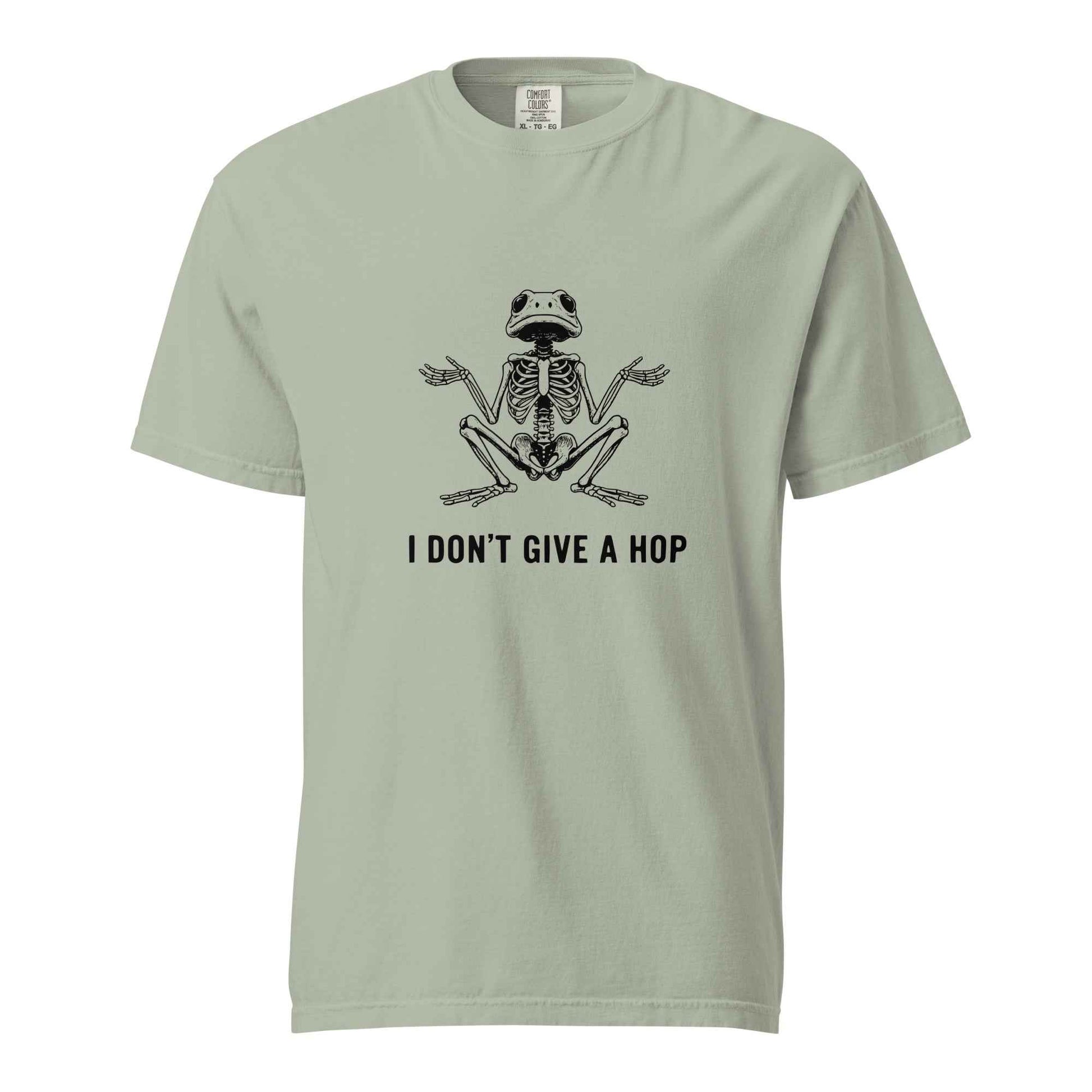 I Don’t Give a Hop Shirt, Funny Skeleton Frog Custom T Shirt