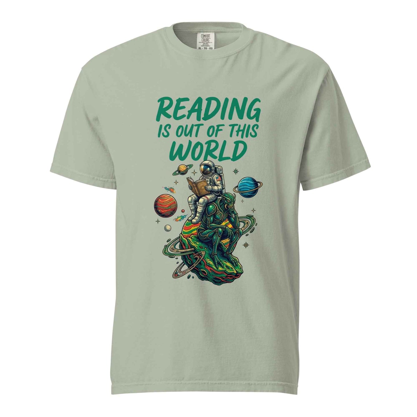 Reading Is Out of This World - Astronaut & Alien Reader T-Shirt